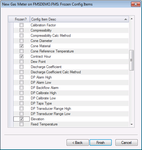 Frozen Config Items
